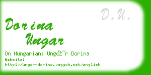 dorina ungar business card